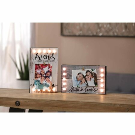 CONFIGURACION 2-Piece Friends and Family Picture Frame with LED Lights CO3954490